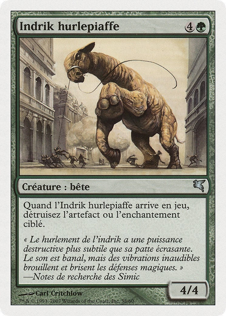 Indrik Stomphowler (French) - "Indrik hurlepiaffe" (I38) (Magic Encyclopedia 2005 (Salvat/Hachette))