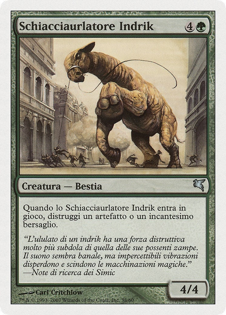Indrik Stomphowler (Italian) - "Schiacciaurlatore Indrik" (I38) (Magic Encyclopedia 2005 (Salvat/Hachette))
