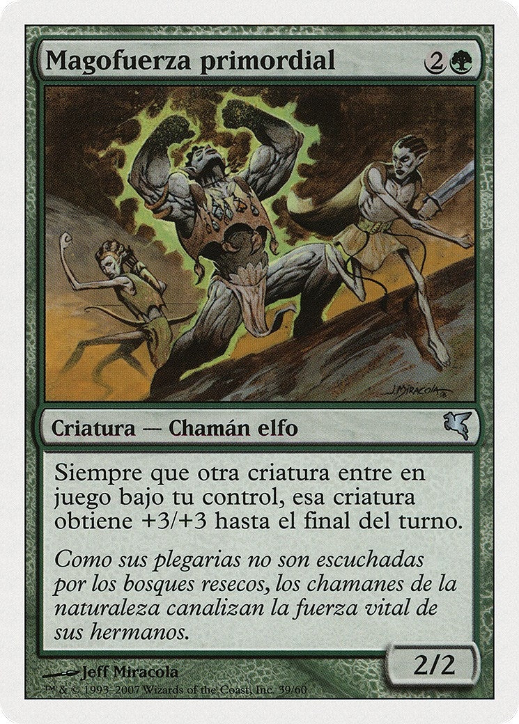 Primal Forcemage (Spanish) - "Magofuerza primordial" (I39) (Magic Encyclopedia 2005 (Salvat/Hachette))