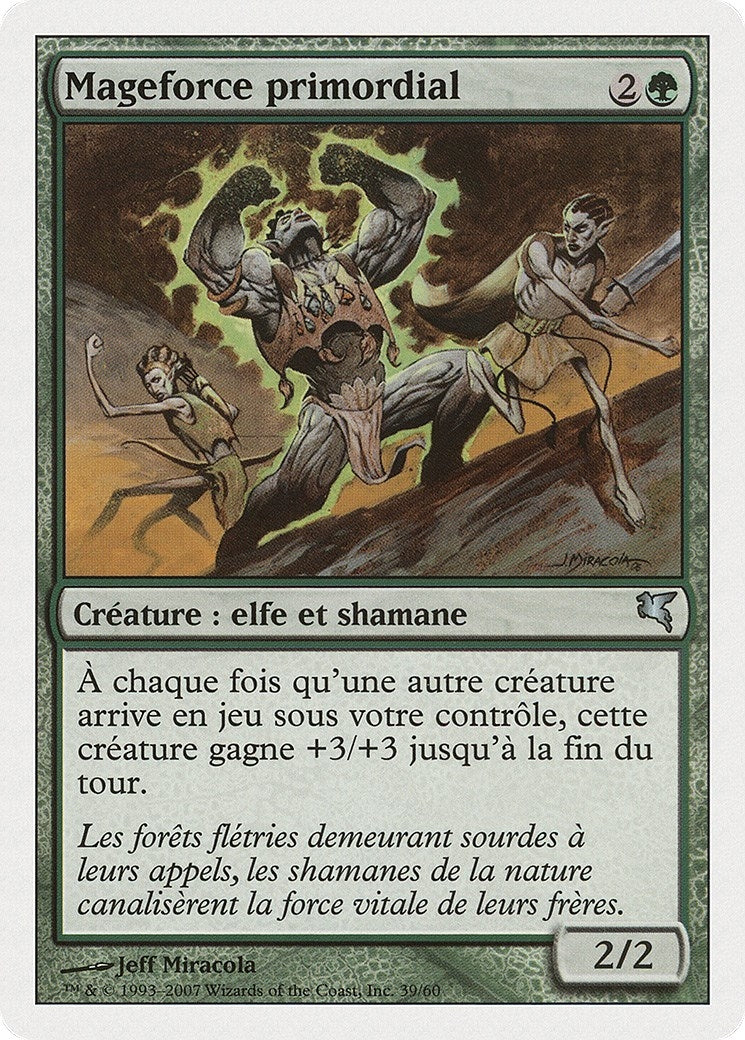 Primal Forcemage (French) - "Mageforce primordial" (I39) (Magic Encyclopedia 2005 (Salvat/Hachette))