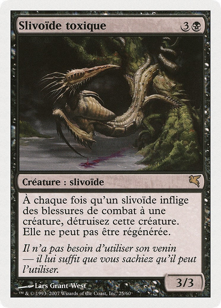 Toxin Sliver (French) - "Slivoïde toxique" (D25) (Magic Encyclopedia 2005 (Salvat/Hachette))