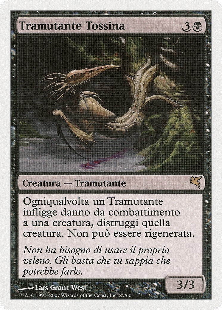 Toxin Sliver (Italian) - "Tramutante Tossina" (D25) (Magic Encyclopedia 2005 (Salvat/Hachette))