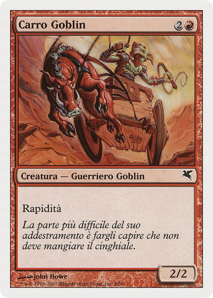 Goblin Chariot (Italian) - "Carro Goblin" (I4) (Magic Encyclopedia 2005 (Salvat/Hachette))