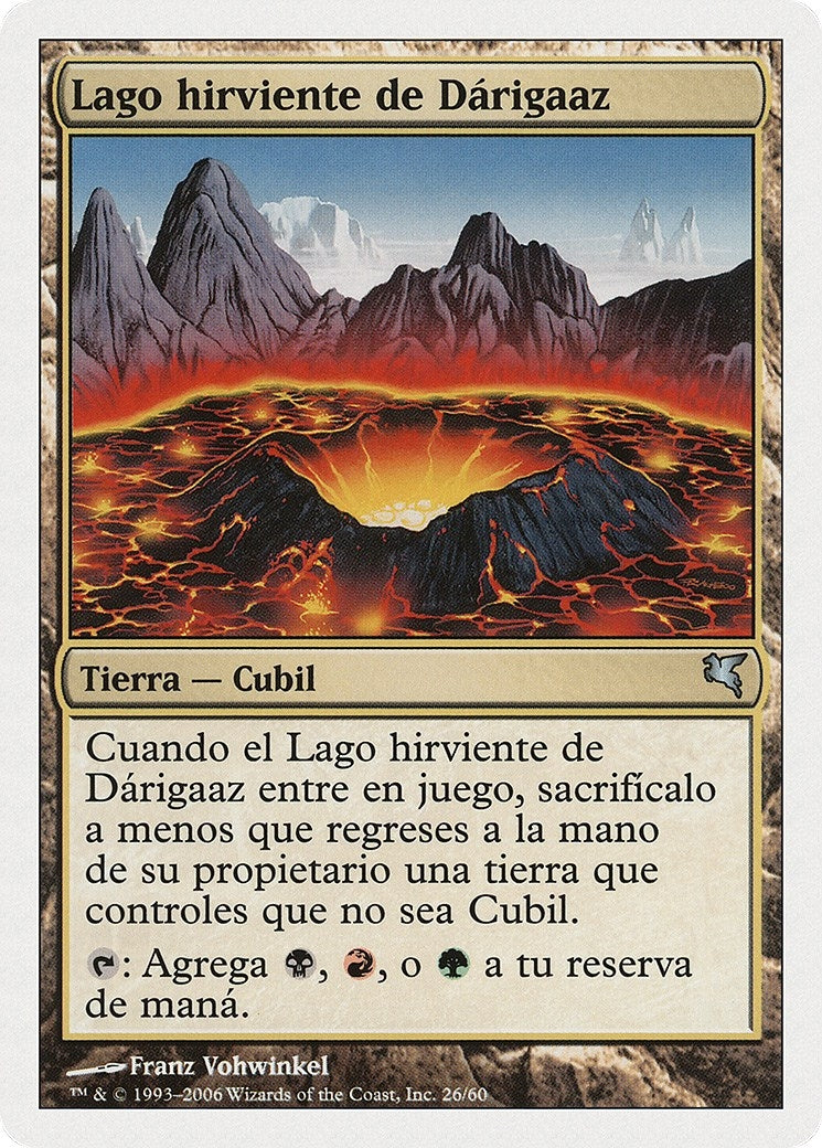 Darigaaz's Caldera (Spanish) - "Lago hirviente de Dárigaaz" (D26) (Magic Encyclopedia 2005 (Salvat/Hachette))
