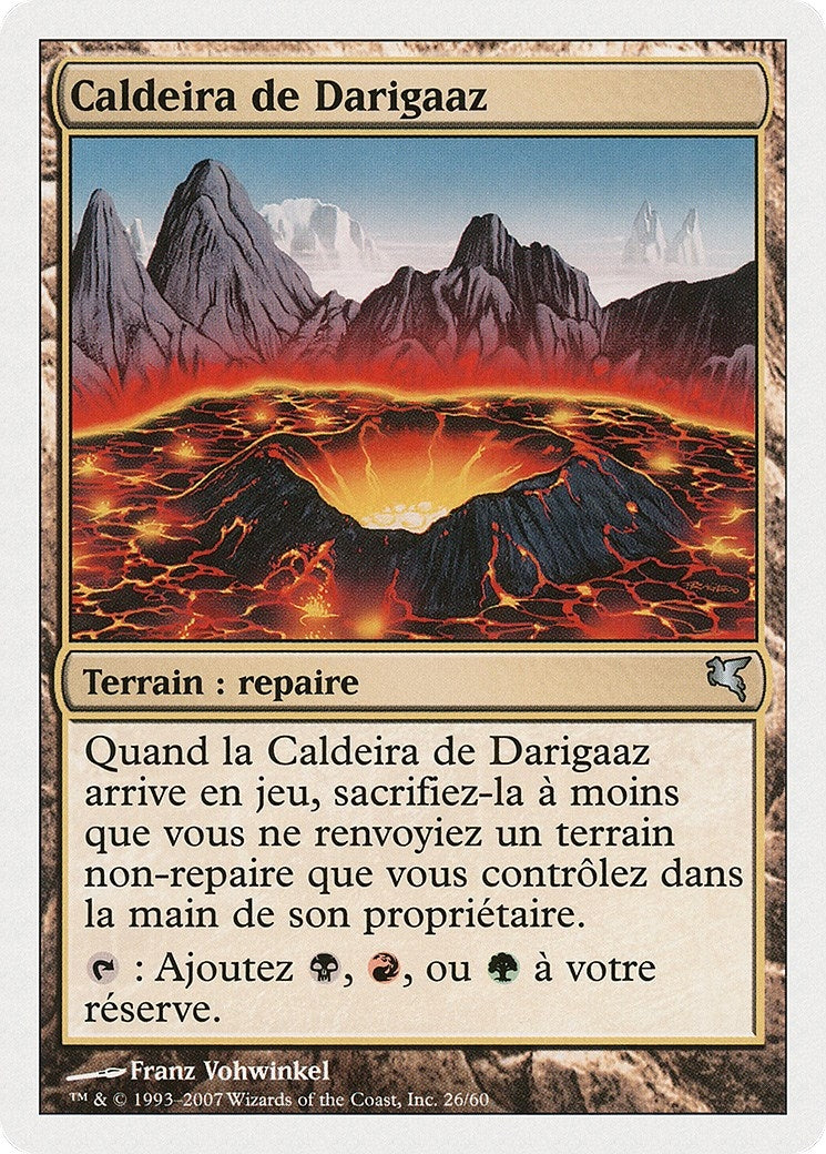 Darigaaz's Caldera (French) - "Caldeira de Darigaaz" (D26) (Magic Encyclopedia 2005 (Salvat/Hachette))