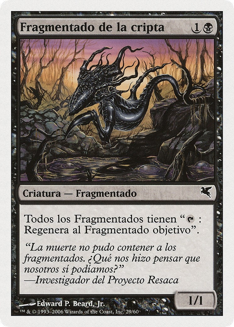 Crypt Sliver (Spanish) - "Fragmentado de la cripta" (D29) (Magic Encyclopedia 2005 (Salvat/Hachette))