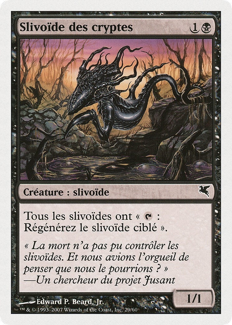 Crypt Sliver (French) - "Slivoïde des cryptes" (D29) (Magic Encyclopedia 2005 (Salvat/Hachette))