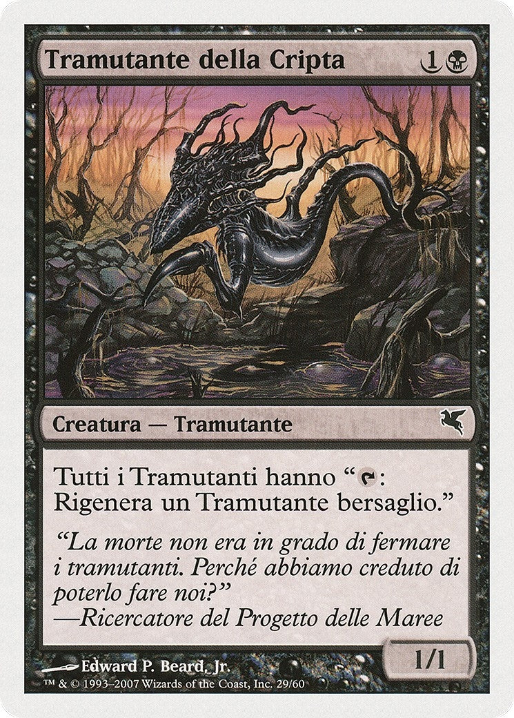 Crypt Sliver (Italian) - "Tramutante della Cripta" (D29) (Magic Encyclopedia 2005 (Salvat/Hachette))