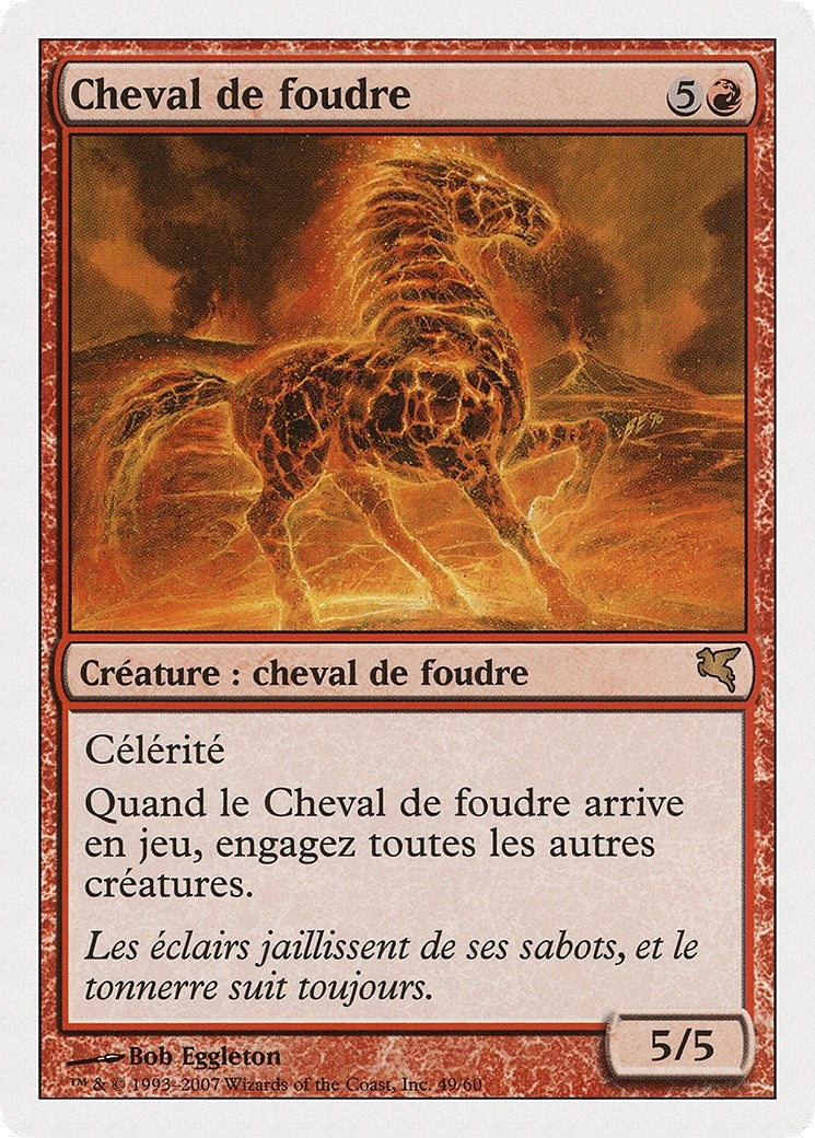 Thundermare (French) - "Cheval de foudre" (I49) (Magic Encyclopedia 2005 (Salvat/Hachette))