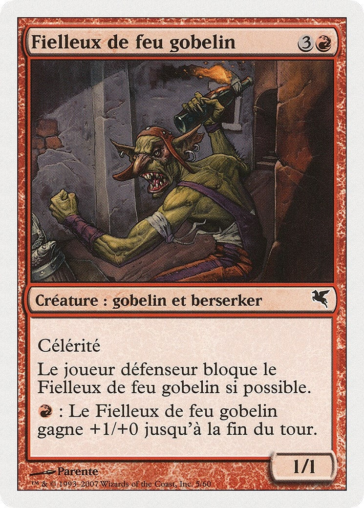 Goblin Fire Fiend (French) - "Fielleux de feu gobelin" (I5) (Magic Encyclopedia 2005 (Salvat/Hachette))