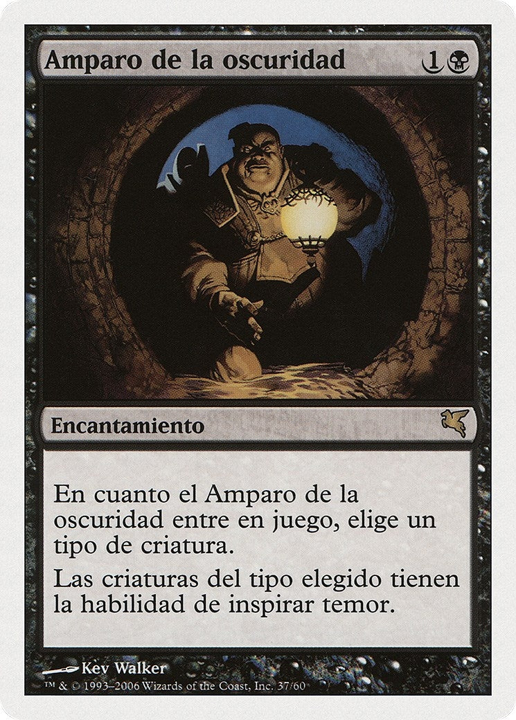 Cover of Darkness (Spanish) - "Amparo de la oscuridad" (D37) (Magic Encyclopedia 2005 (Salvat/Hachette))