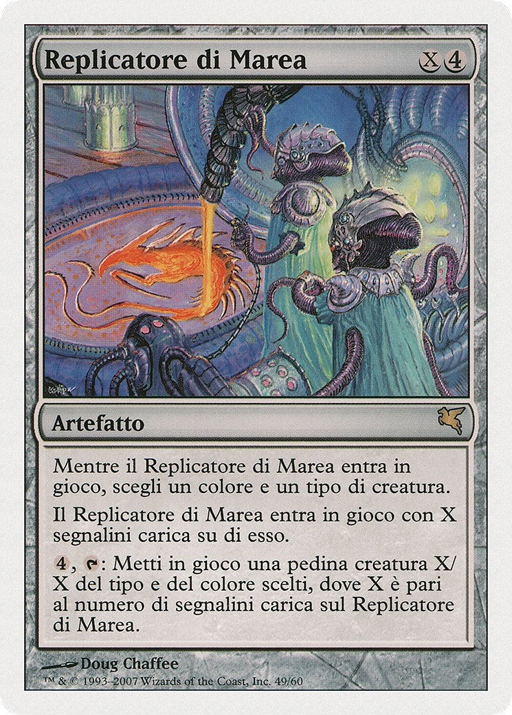 Riptide Replicator (Italian) - "Replicatore di Marea" (D49) (Magic Encyclopedia 2005 (Salvat/Hachette))