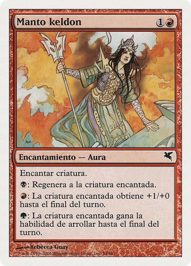 Keldon Mantle (Spanish) - "Manto keldon" (D54) (Magic Encyclopedia 2005 (Salvat/Hachette))