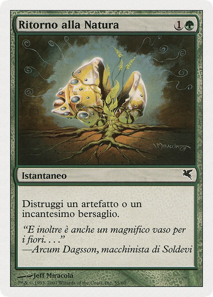 Naturalize (Italian) - "Ritorno alla Natura" (D55) (Magic Encyclopedia 2005 (Salvat/Hachette))