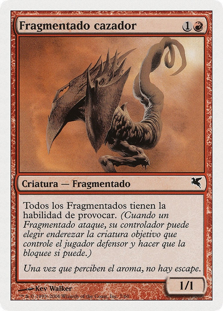 Hunter Sliver (Spanish) - "Fragmentado cazador" (D7) (Magic Encyclopedia 2005 (Salvat/Hachette))