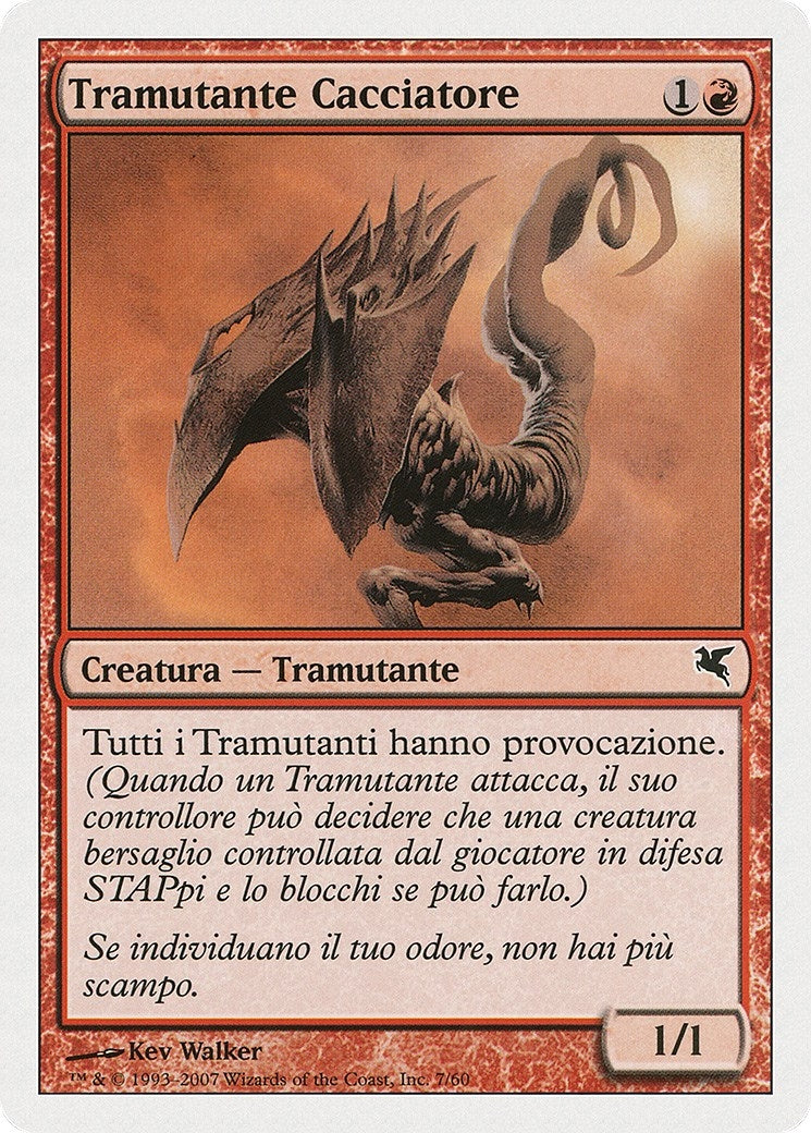 Hunter Sliver (Italian) - "Tramutante Cacciatore" (D7) (Magic Encyclopedia 2005 (Salvat/Hachette))