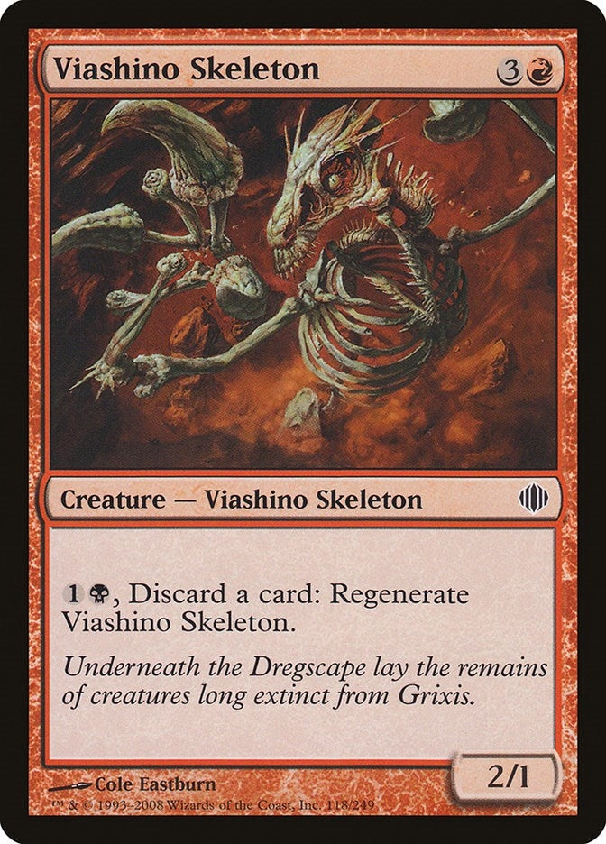 Viashino Skeleton (118) (Shards of Alara)