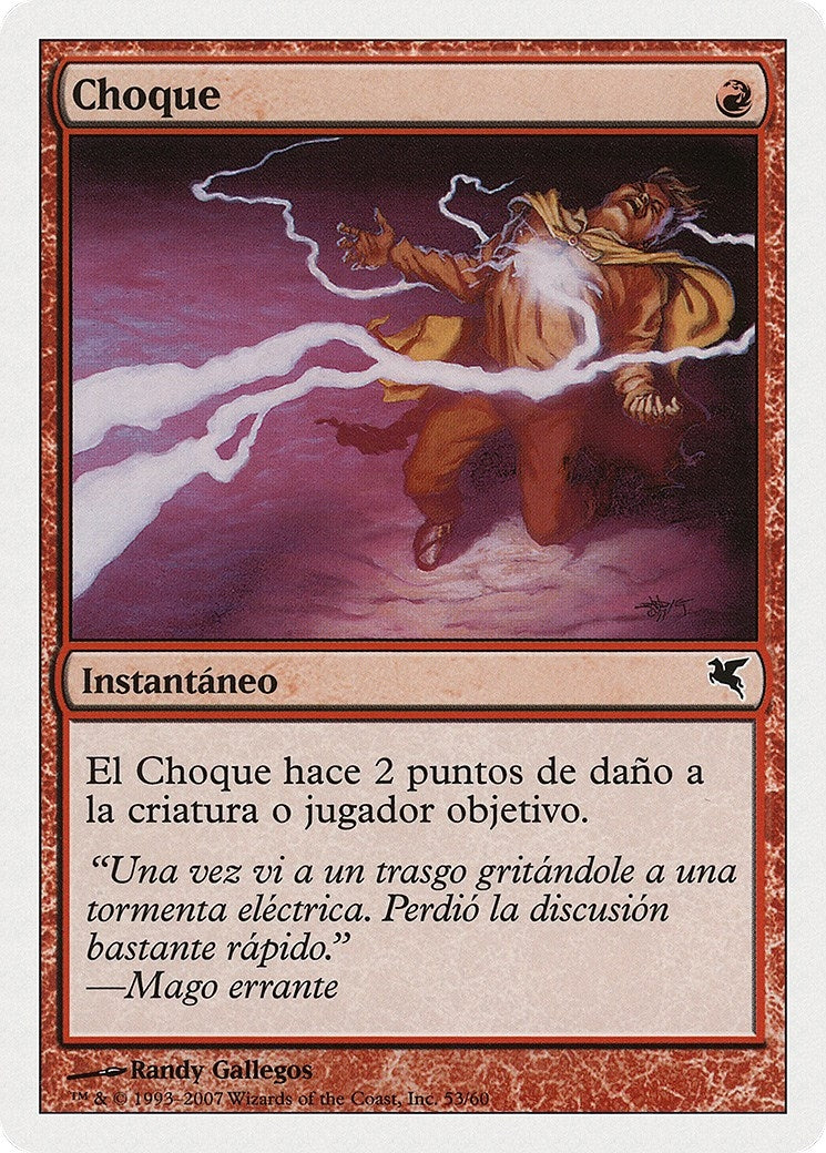 Shock (Spanish) - "Choque" (I53) (Magic Encyclopedia 2005 (Salvat/Hachette))