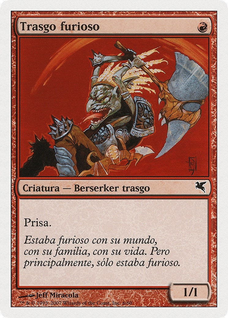 Raging Goblin (Spanish) - "Trasgo furioso" (I6) (Magic Encyclopedia 2005 (Salvat/Hachette))
