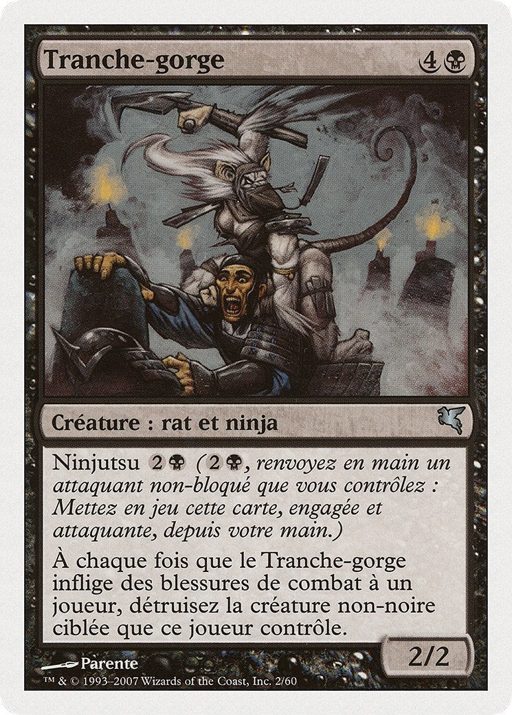 Throat Slitter (French) - "Tranche-gorge" (E2) (Magic Encyclopedia 2005 (Salvat/Hachette))