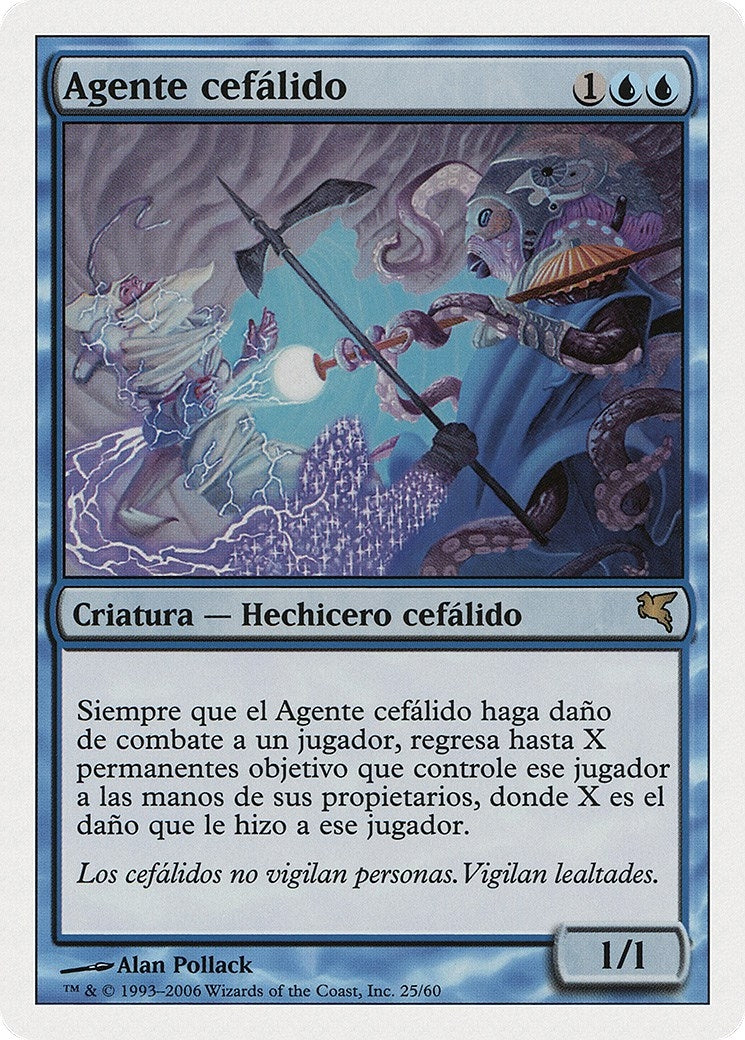 Cephalid Constable (Spanish) - "Agente cefálido" (E25) (Magic Encyclopedia 2005 (Salvat/Hachette))