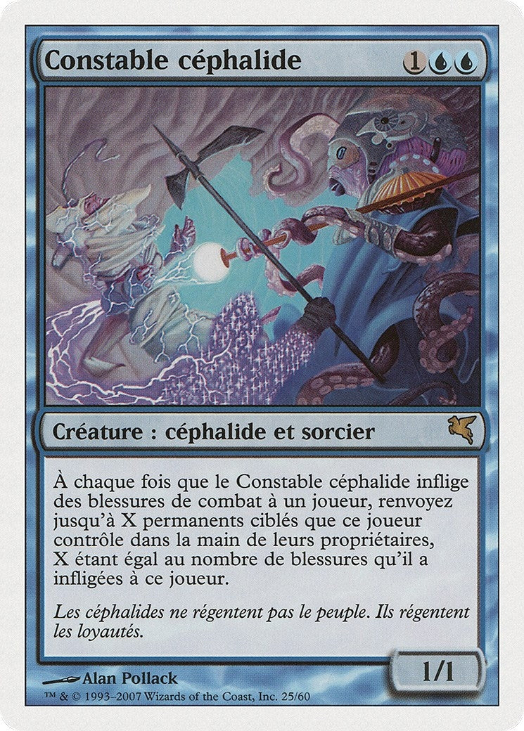 Cephalid Constable (French) - "Constable céphalide" (E25) (Magic Encyclopedia 2005 (Salvat/Hachette))