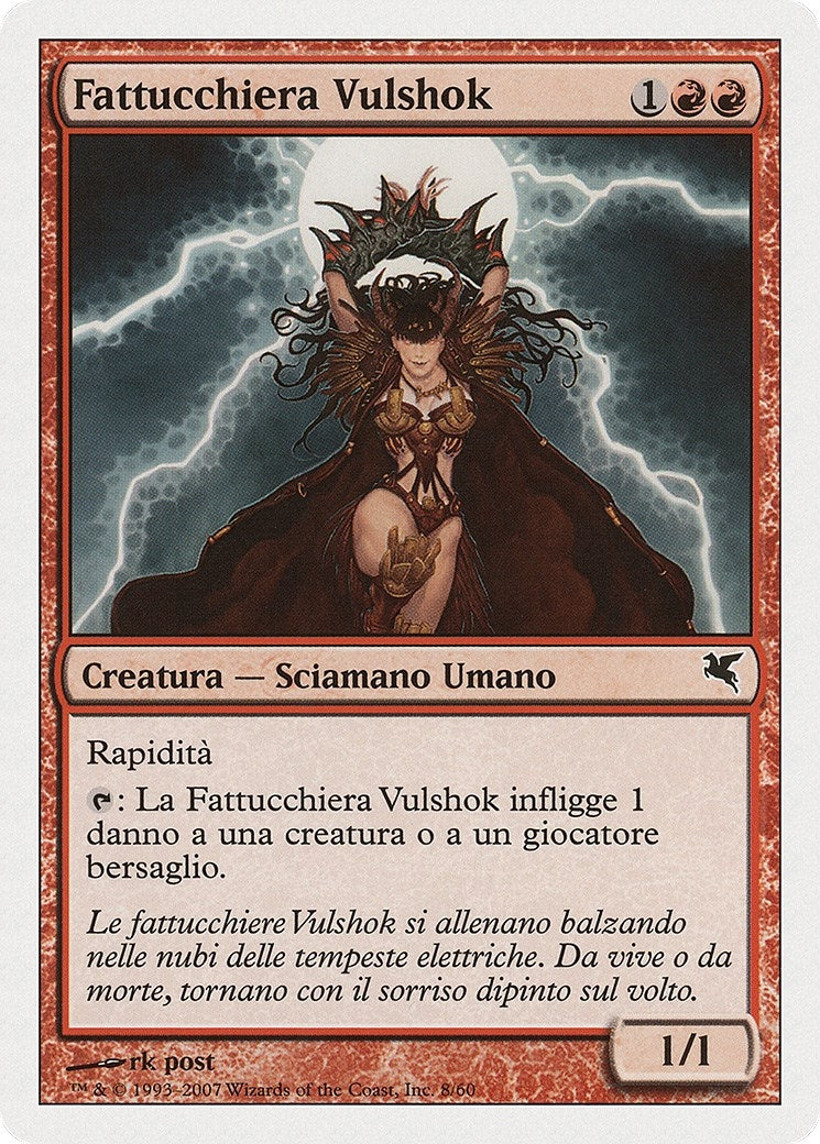 Vulshok Sorcerer (Italian) - "Fattucchiera Vulshok" (I8) (Magic Encyclopedia 2005 (Salvat/Hachette))