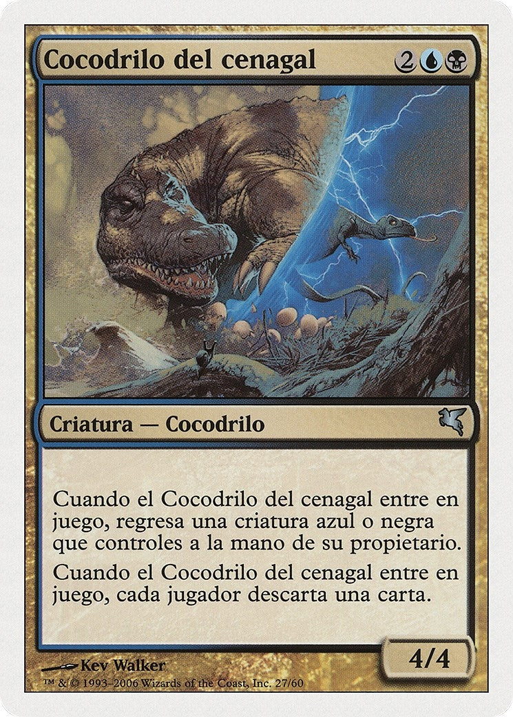 Marsh Crocodile (Spanish) - "Cocodrilo del cenagal" (E27) (Magic Encyclopedia 2005 (Salvat/Hachette))