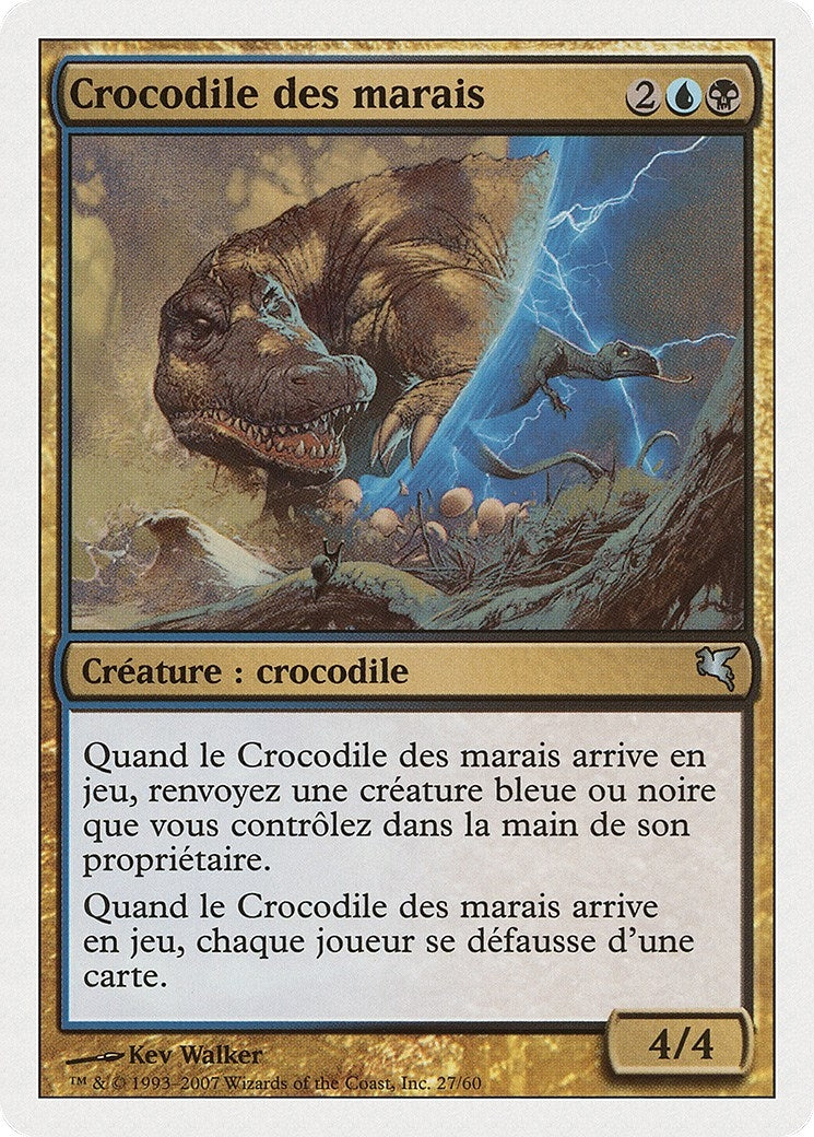 Marsh Crocodile (French) - "Crocodile des marais" (E27) (Magic Encyclopedia 2005 (Salvat/Hachette))