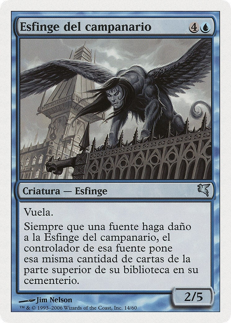 Belltower Sphinx (Spanish) - "Esfinge del campanario" (H14) (Magic Encyclopedia 2005 (Salvat/Hachette))
