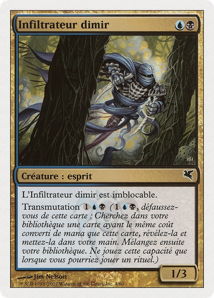 Dimir Infiltrator (French) - "Infiltrateur Dimir" (E4) (Magic Encyclopedia 2005 (Salvat/Hachette))
