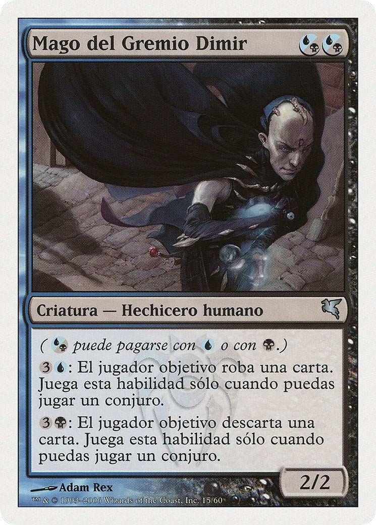 Dimir Guildmage (Spanish) - "Mago del Gremio Dimir" (H15) (Magic Encyclopedia 2005 (Salvat/Hachette))