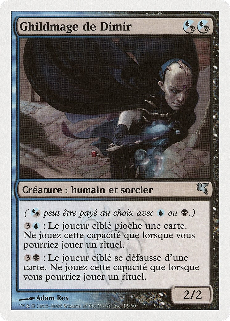 Dimir Guildmage (French) - "Ghildmage de Dimir" (H15) (Magic Encyclopedia 2005 (Salvat/Hachette))