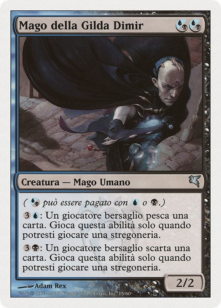 Dimir Guildmage (Italian) - "Mago della Gilda Dimir" (H15) (Magic Encyclopedia 2005 (Salvat/Hachette))