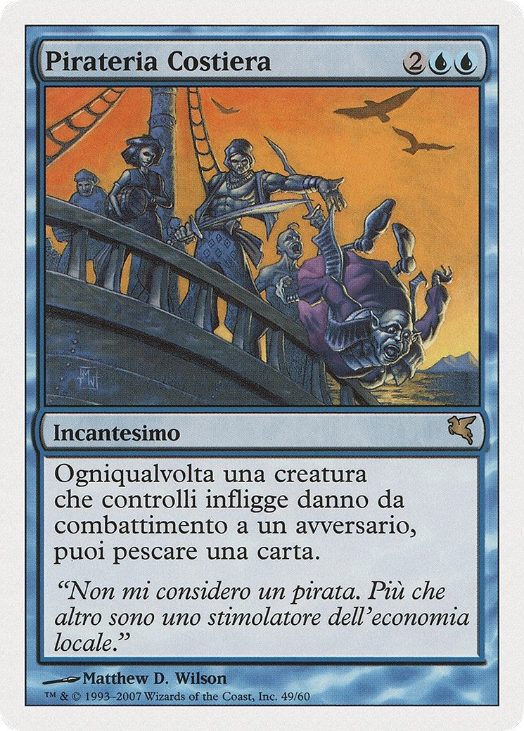 Coastal Piracy (Italian) - "Pirateria Costiera" (E49) (Magic Encyclopedia 2005 (Salvat/Hachette))