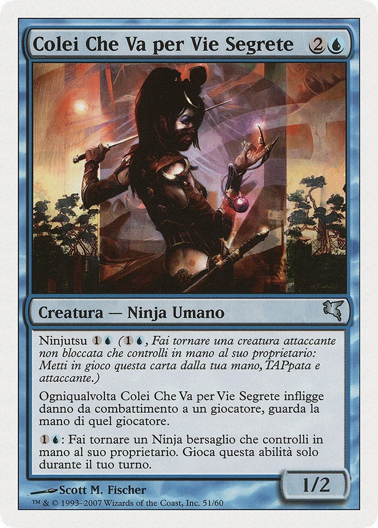 Walker of Secret Ways (Italian) - "Colei Che Va per Vie Segrete" (E51) (Magic Encyclopedia 2005 (Salvat/Hachette))