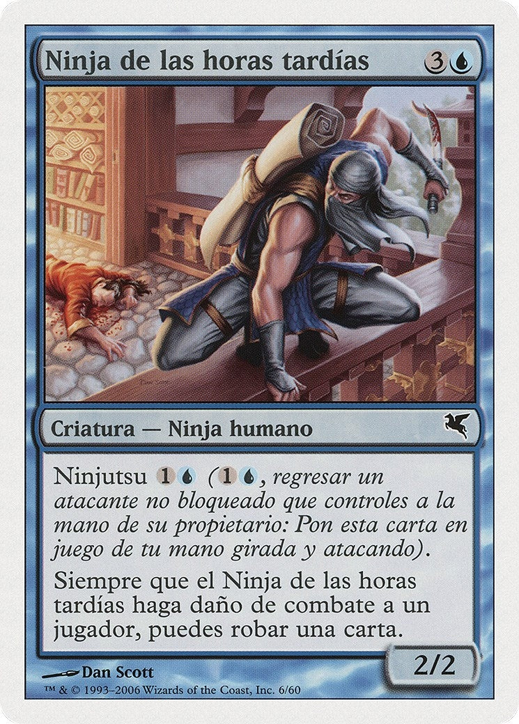 Ninja of the Deep Hours (Spanish) - "Ninja de las horas tardías" (E6) (Magic Encyclopedia 2005 (Salvat/Hachette))