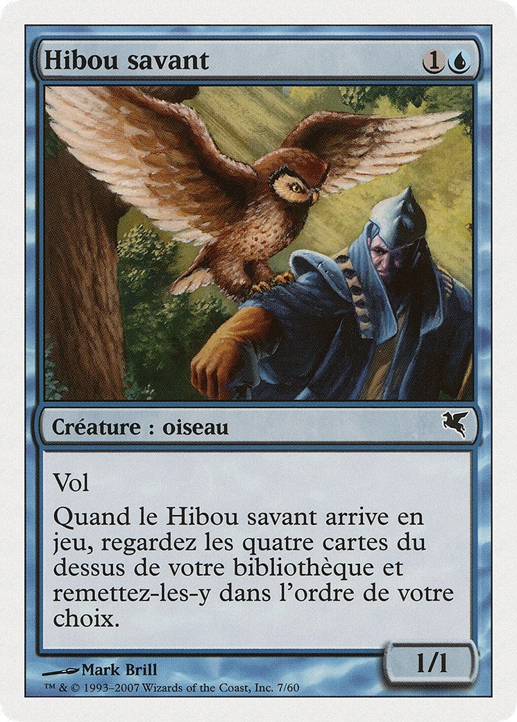 Sage Owl (French) - "Hibou savant" (E7) (Magic Encyclopedia 2005 (Salvat/Hachette))