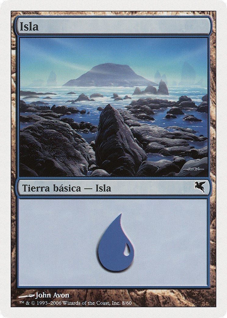 Island (Spanish) - "Isla" (E8) (Magic Encyclopedia 2005 (Salvat/Hachette))