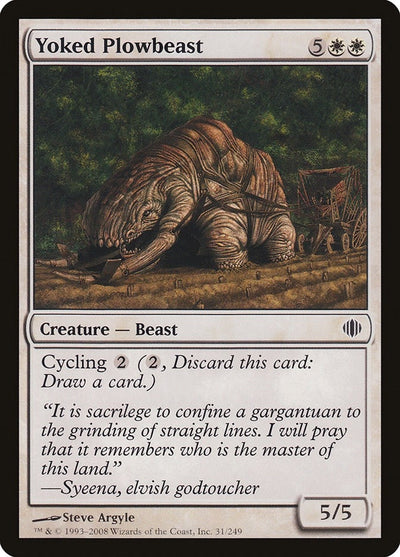 Yoked Plowbeast (31) (Shards of Alara)