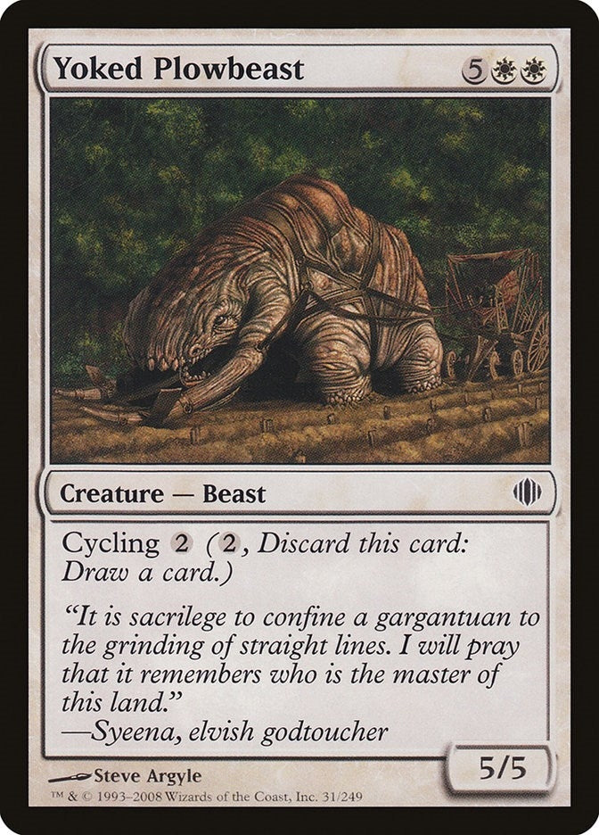Yoked Plowbeast (31) (Shards of Alara)