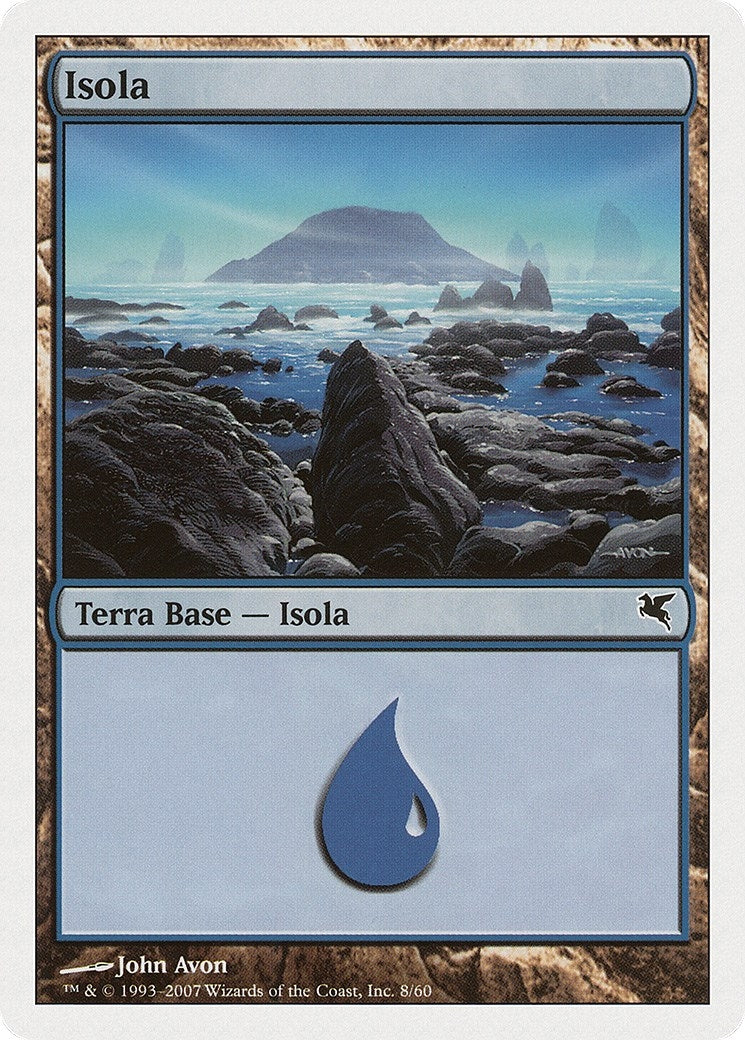 Island (Italian) - "Isola" (E8) (Magic Encyclopedia 2005 (Salvat/Hachette))
