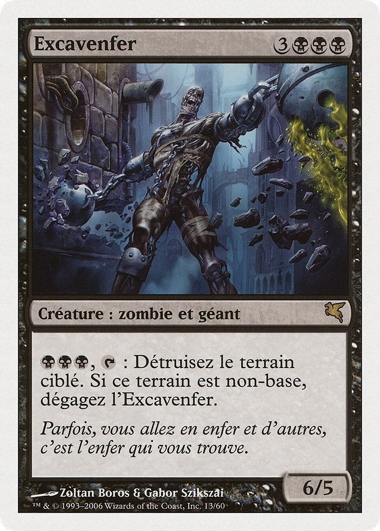 Helldozer (French) - "Excavenfer" (F13) (Magic Encyclopedia 2005 (Salvat/Hachette))