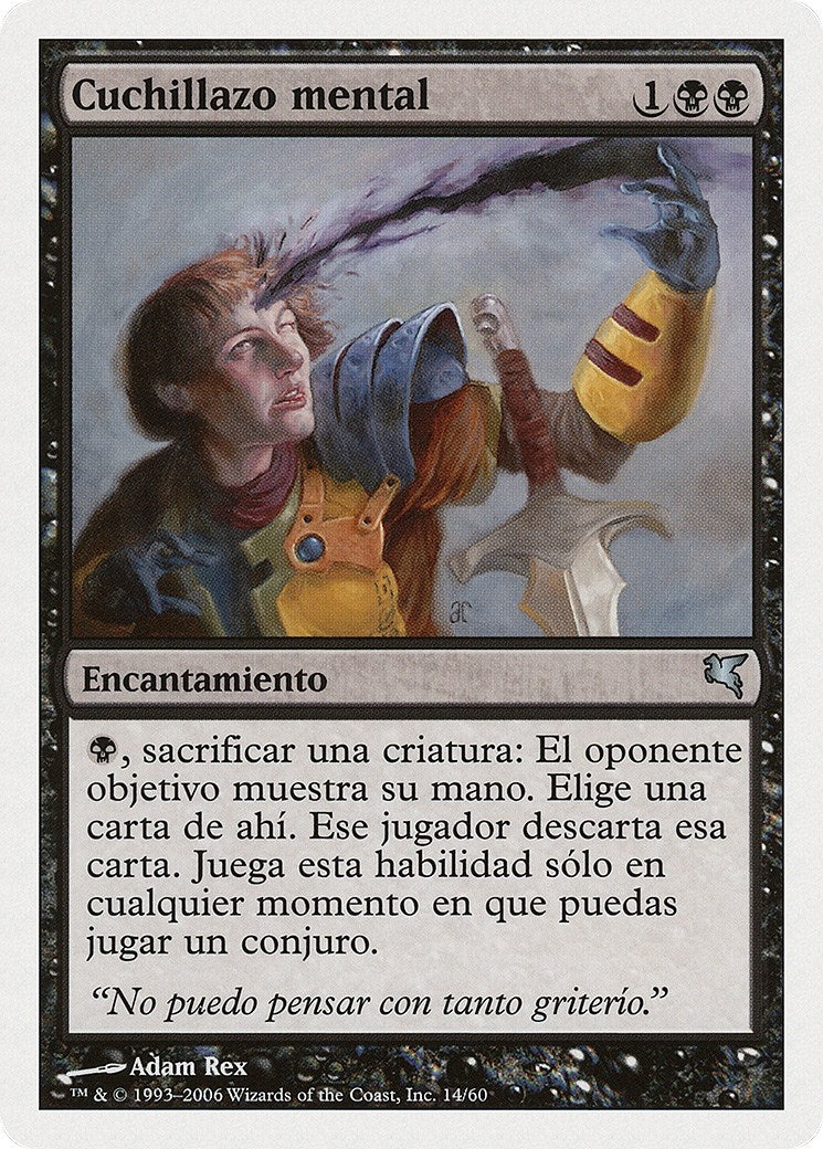 Mind Slash (Spanish) - "Cuchillazo mental" (F14) (Magic Encyclopedia 2005 (Salvat/Hachette))