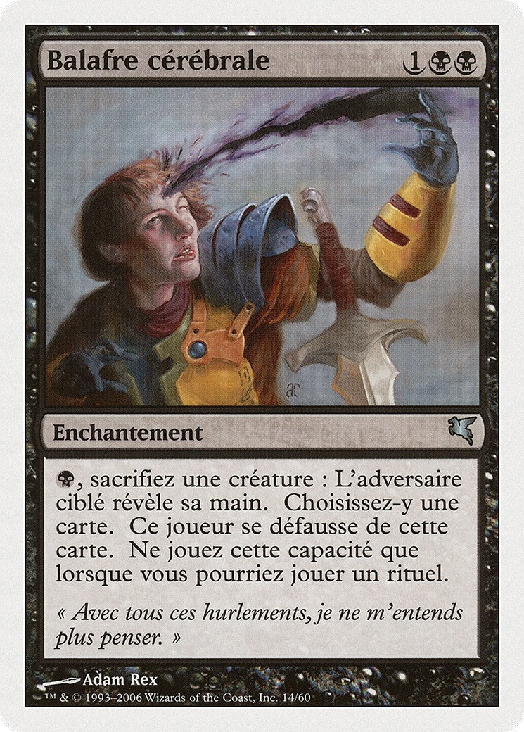 Mind Slash (French) - "Balafre cérébrale" (F14) (Magic Encyclopedia 2005 (Salvat/Hachette))