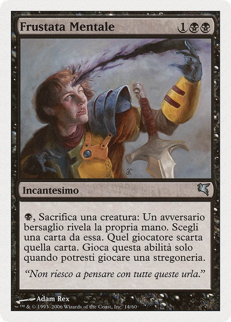 Mind Slash (Italian) - "Frustata Mentale" (F14) (Magic Encyclopedia 2005 (Salvat/Hachette))