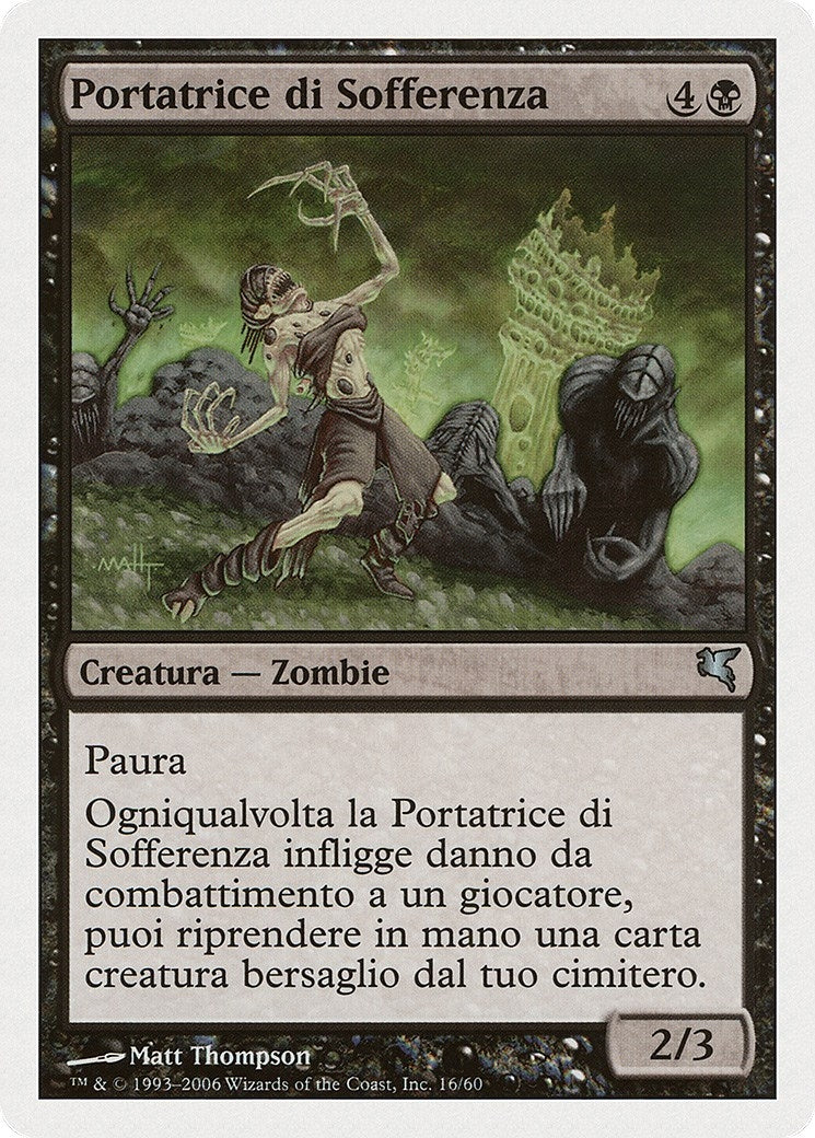 Woebearer (Italian) - "Portatrice di Sofferenza" (F16) (Magic Encyclopedia 2005 (Salvat/Hachette))