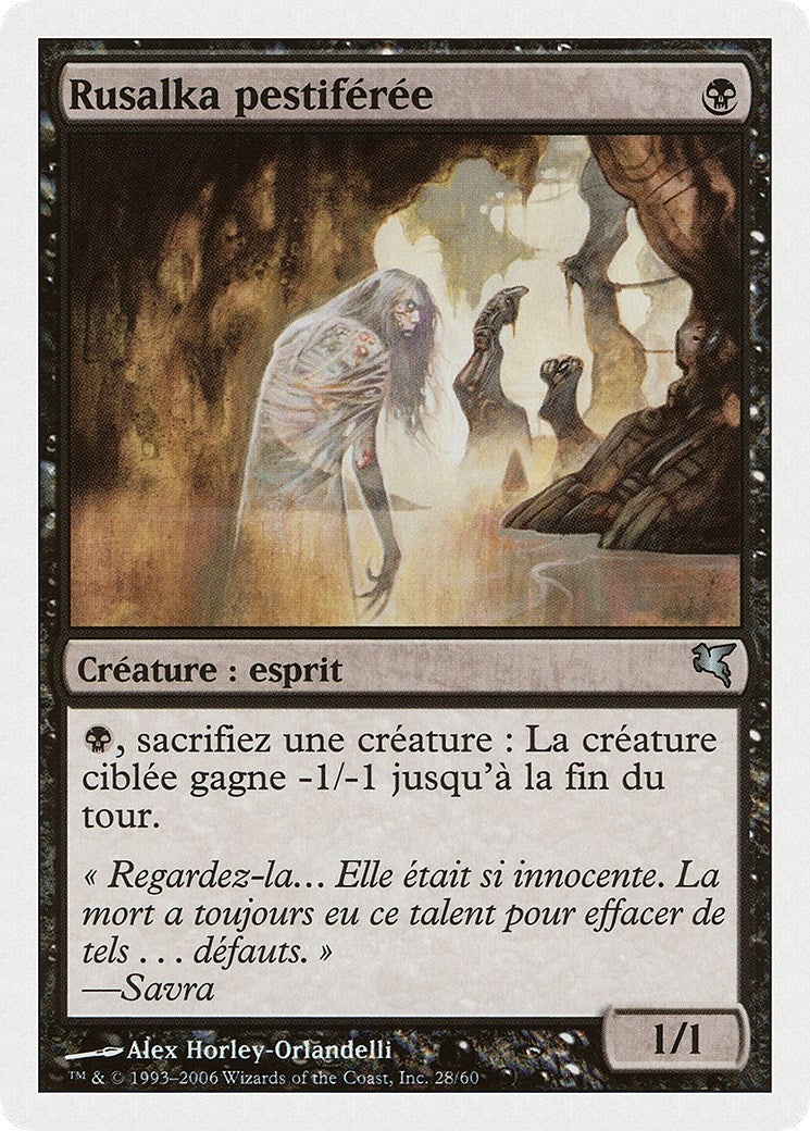 Plagued Rusalka (French) - "Rusalka pestiférée" (F28) (Magic Encyclopedia 2005 (Salvat/Hachette))