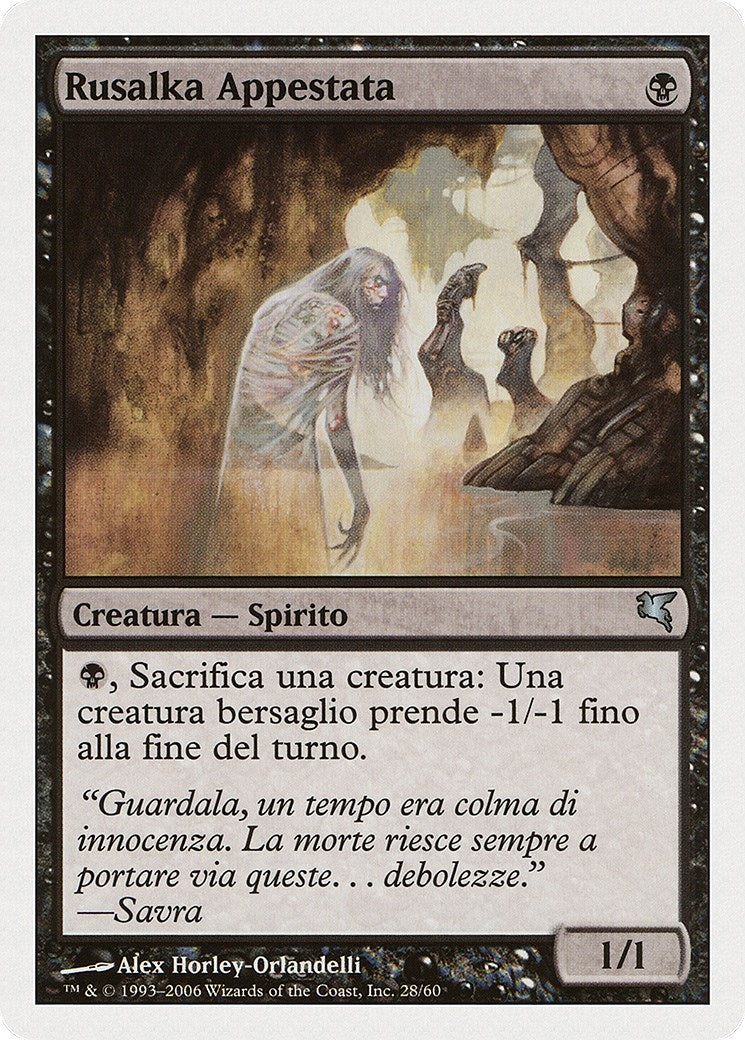 Plagued Rusalka (Italian) - "Rusalka Appestata" (F28) (Magic Encyclopedia 2005 (Salvat/Hachette))
