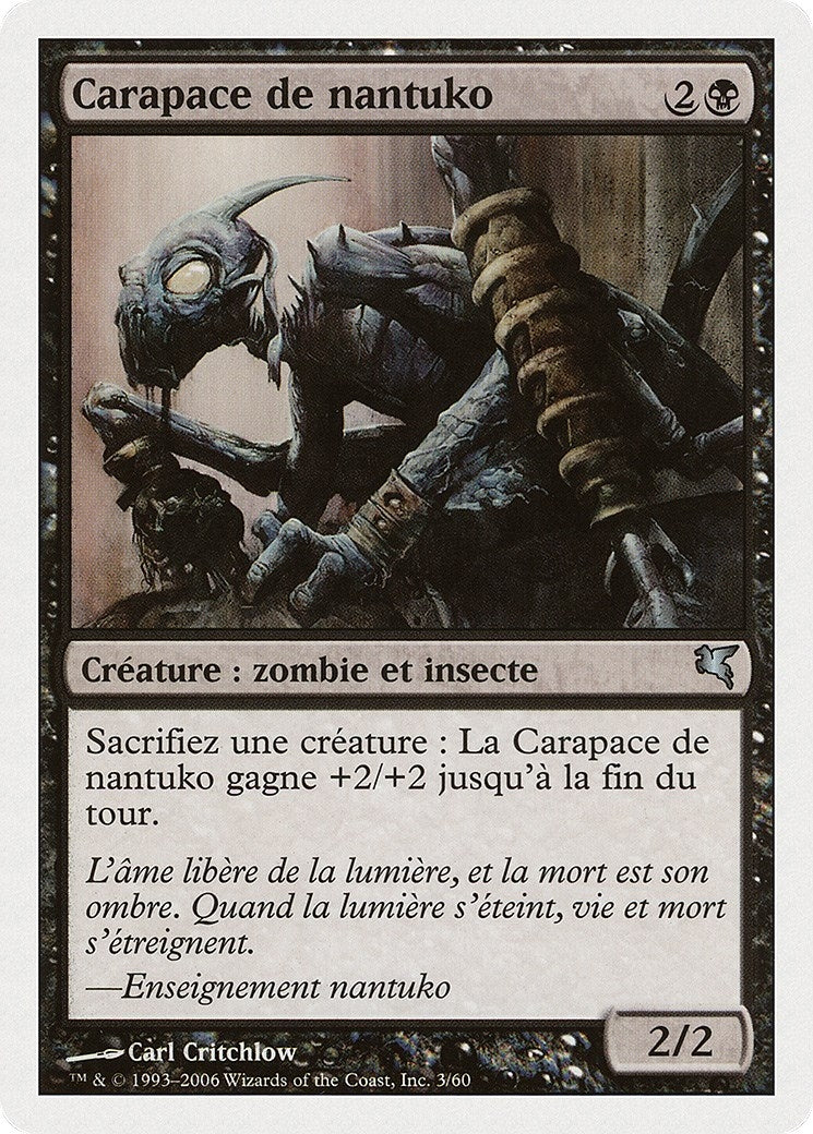 Nantuko Husk (French) - "Carapace de nantuko" (F3) (Magic Encyclopedia 2005 (Salvat/Hachette))